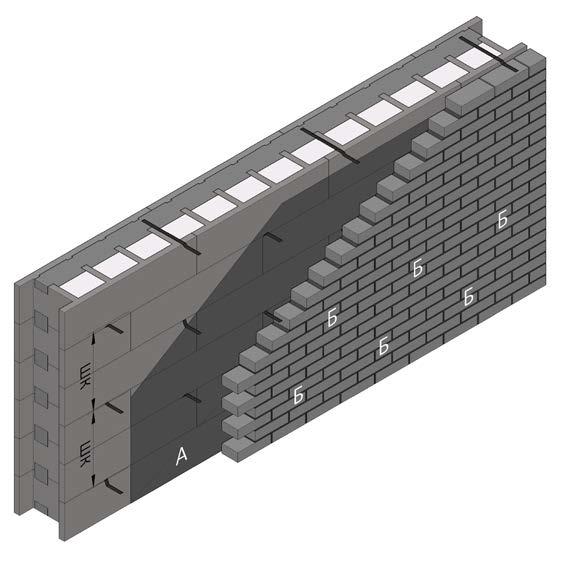 Рис. 18.1.4 - Фасад из кирпича для блоков Теколит